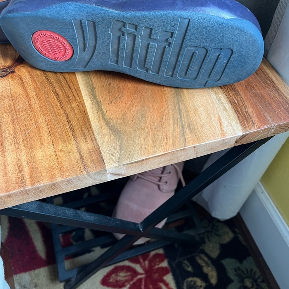 Fit flop size 37 navy bluish purple open back shoes - Picture 3 of 6